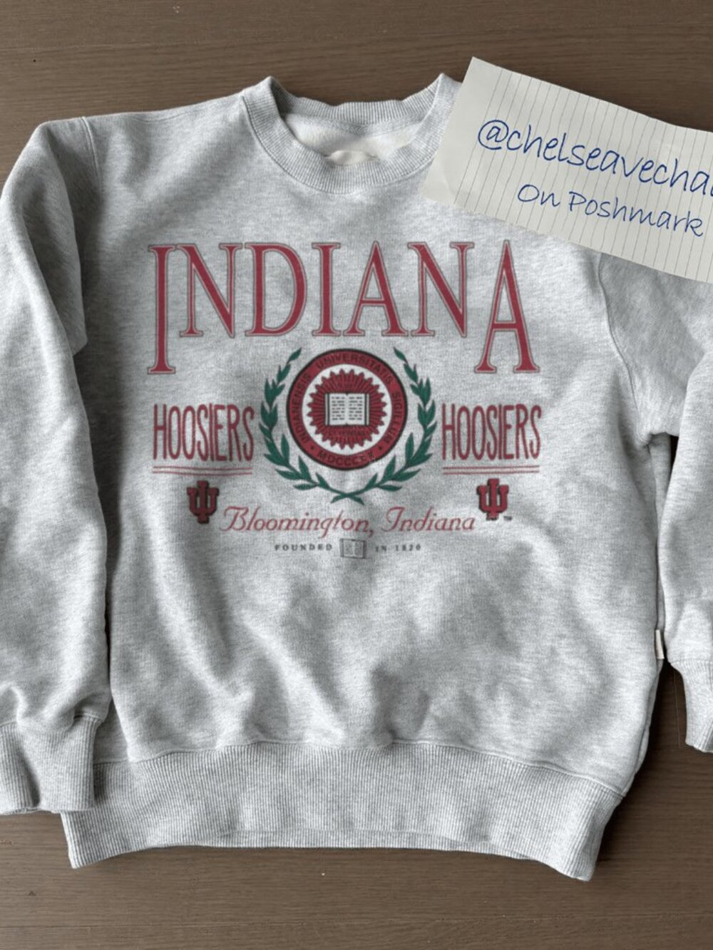 Vintage University of Indiana Hoosiers Sweatshirt, Retro IU Hoosiers Shirt Tee
